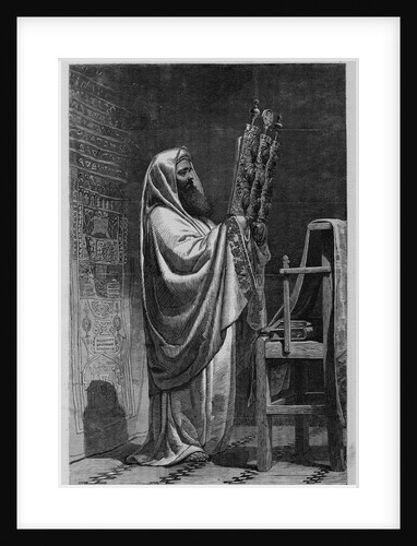High-priest at Nablus reading the pentateuch by Anonymous