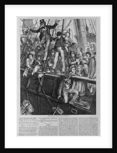 Leaving old England for America by Anonymous