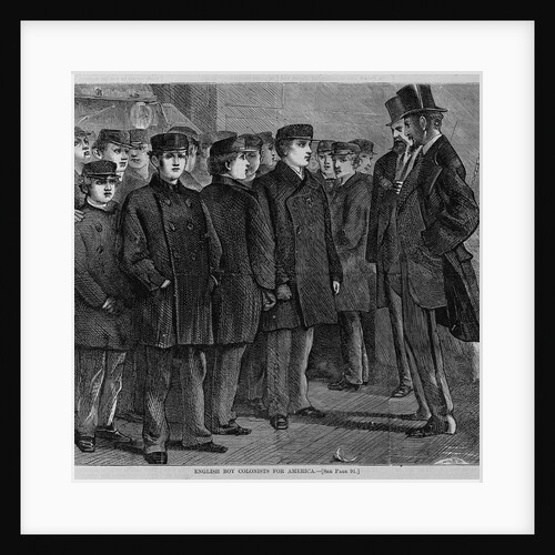 English boy colonists for america by Anonymous