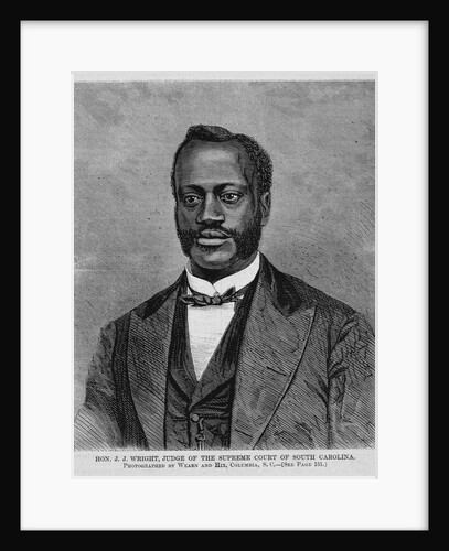Hon. J. J. Wright, Judge of the Supreme Court of South Carolina. Photographed by Wearn and Hix by Anonymous