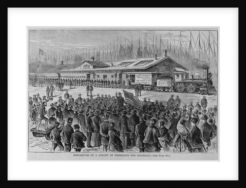 Departure of a colony of emigrants for Colorado by Anonymous
