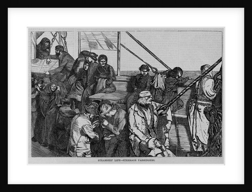 Steamship life - steerage passengers by Anonymous