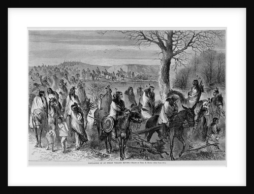 Population of an indian village moving by Theo. R. Davis