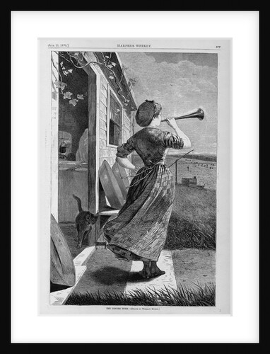 The dinner horn by Winslow Homer
