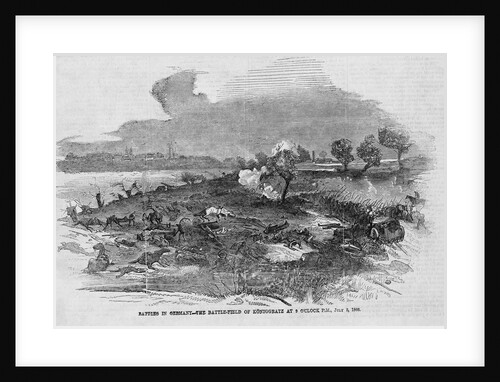 Battles in Germany - The Battle-field of Koniggratz at 9 O'Clock P.M., July 3, 1866 by Anonymous