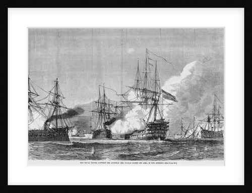 The Naval Battle Between the Austrian and Italian Fleets Off Lissa, In the Adriatic by Anonymous