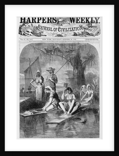 Washing-Day Among the Acadians on the Bayou Lafourche, Louisiana by Anonymous