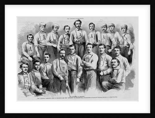 The Brooklyn Atlantics and Philadelphia Athletics Baseball Teams by Anonymous