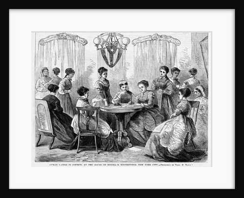 Cuban Ladies in Council at the House of Senora R. Hourritiner, New York City by Anonymous