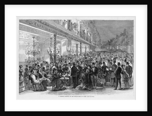 A Summer Evening on the Boulevards of Paris by Anonymous