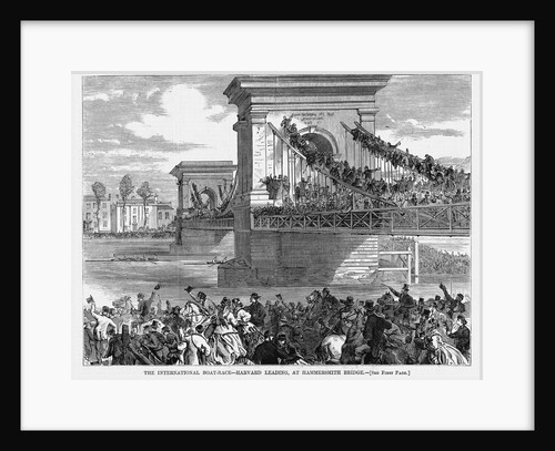 The International Boat-Race - Harvard Leading, at Hamersmith Bridge by Anonymous