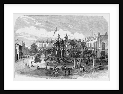 Plaza De Armas, Havana, Showing the Captain-Generals Palace by Anonymous
