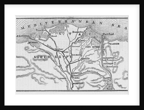 Map of the Suez Canal by Anonymous