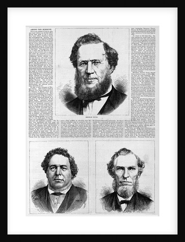 Brigham Young; Daniel H. Wells; George A. Smith; 'Among the Mormons.' by Anonymous