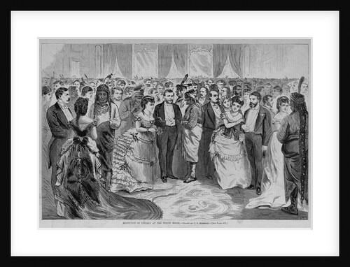 Reception of indians at the white house by C. S. Reinhart