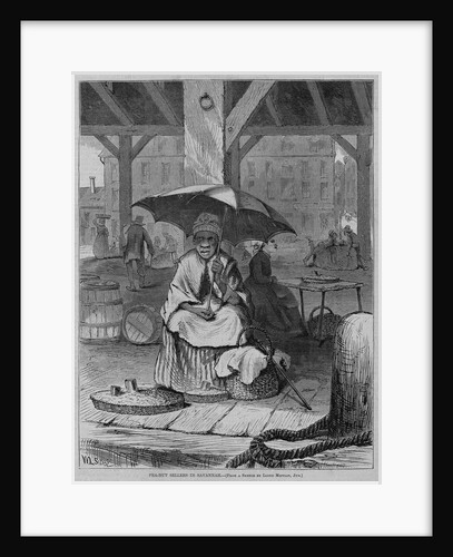 Pea-nut sellers in Savannah. From a sketch by Lloyd Mifflin by Anonymous