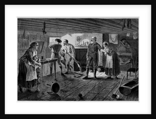 Settlers attacked by indians by C. S. Reinhart