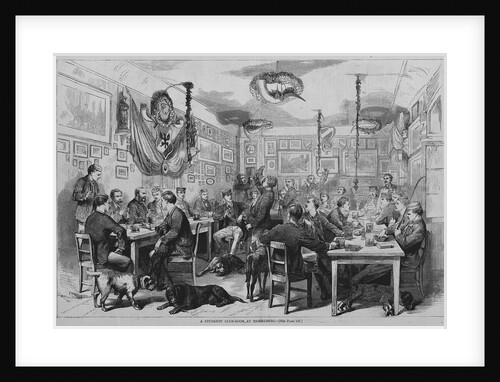 A students' club-room at Heidelberg by Anonymous