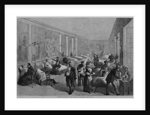 Wounded soldiers in the palace of Versailles by Anonymous