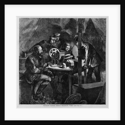 Prussians tapping french telegraph wires by Anonymous