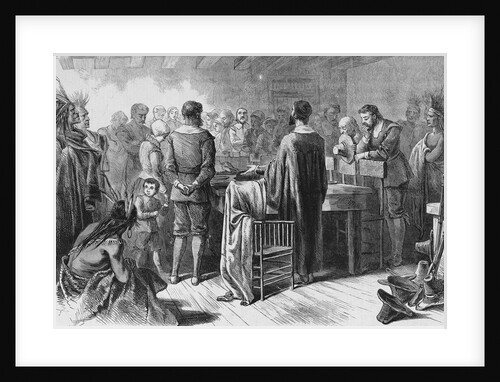 Thanksgiving among the puritan fathers in New England by Anonymous