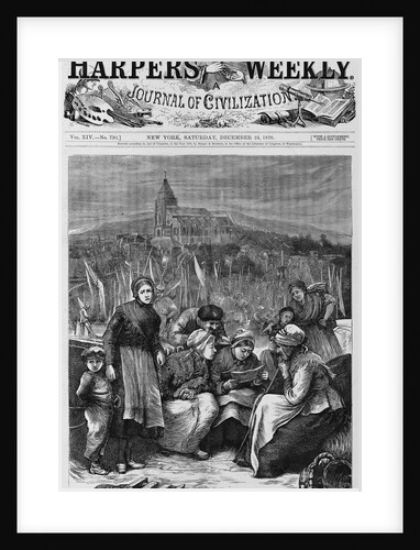 Anxious times - french peasant women reading news from the battle-field by Anonymous