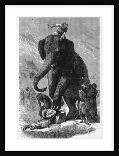 Execution of a Criminal By an Elephant by Anonymous