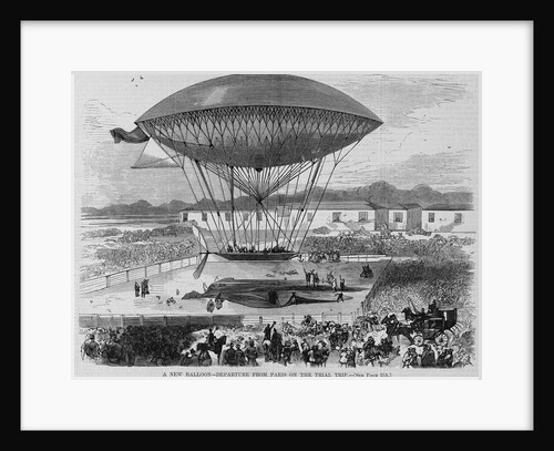 A New Balloon - Departure From Paris on the Trial Trip by Anonymous
