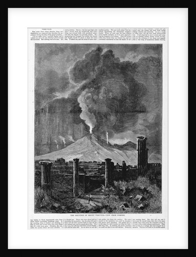 The Eruption of Mount Vesivus - View from Pompeii by Anonymous