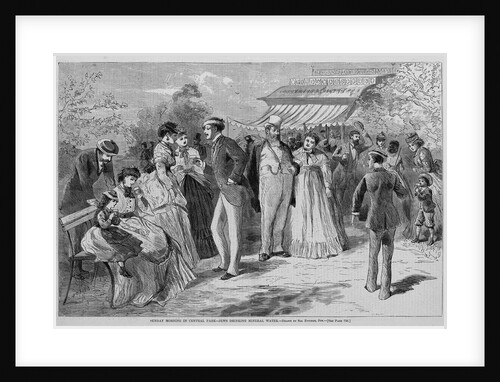Sunday Morning in Central Park. - Jews Drinking Mineral Water by Anonymous