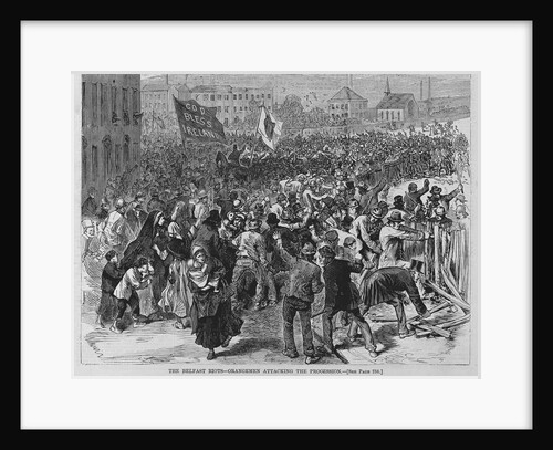 The Belfast Riots - Orangemen Attacking the Procession by Anonymous