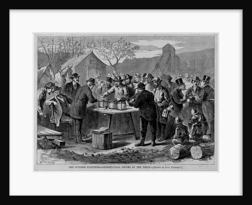 The October Elections - Pennsylvania Miners at the Polls by Anonymous