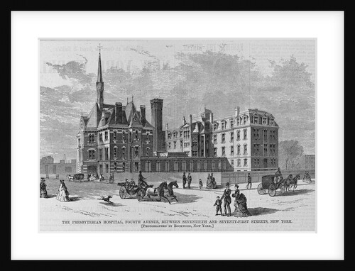 The Presbyterian Hospital, Fourth Avenue, Between Seventieth and Seventy-First Streets, New York. by Anonymous