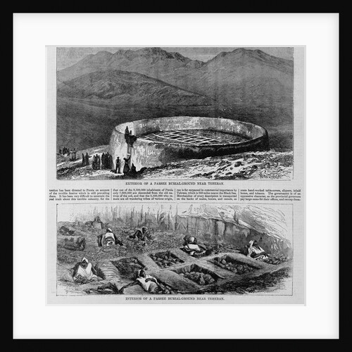 Exterior of a Parsee Burial Ground Near Teheran; Interior View; Persia by Anonymous