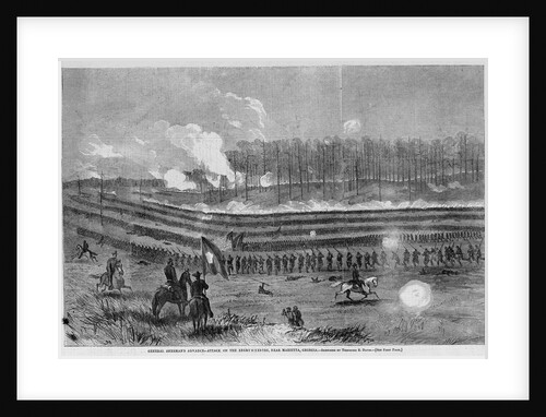 General Sherman's Advance - Attack on the Enemy's Centre, Near Marietta, Georgia by Anonymous