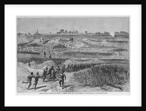 The Charge on Cemetery Ridge Magazine Illustration Published in Harper's Weekly by Anonymous