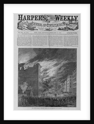 The great fire in Chicago, January 28, 1868 by W. B. Baird