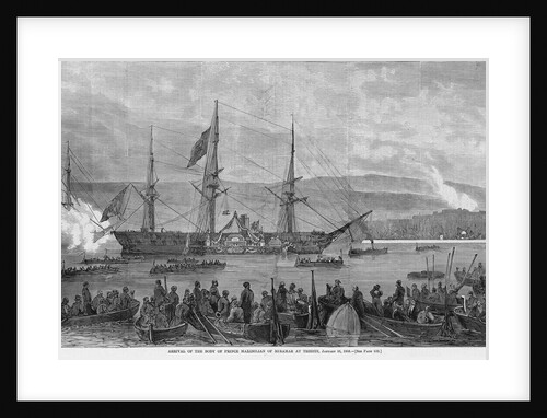 Arrival of the body of Prince Maximillian of Miramar at Trieste, January 16, 1868 by Anonymous