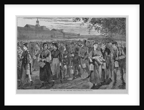 New England factory life - "Bell-Time." by Winslow Homer