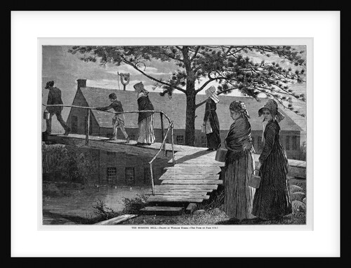 The Morning Bell Wood Engraving by Winslow Homer