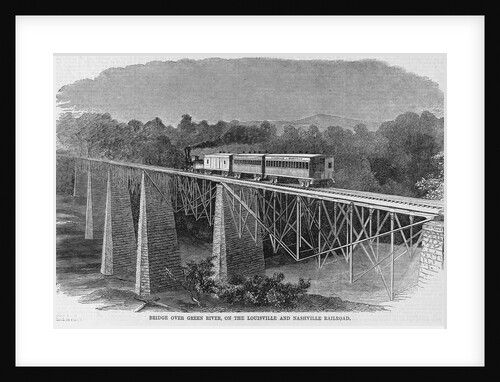 Bridge over Green River, on the Louisville and Nashville railroad by Anonymous