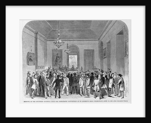 Meeting of the Southern Seceders from the Democratic Convention Magazine Illustration Published in Harper's Weekly by Anonymous