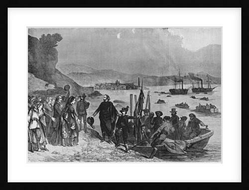 Departure of Garibaldi and his followers from Genoa on the night of May 5, 1860 by Anonymous