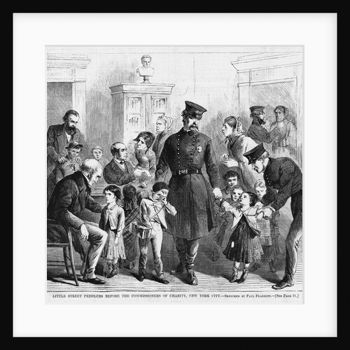 Little Street Peddlers Before the Commissioners of Charity, New York City by Anonymous