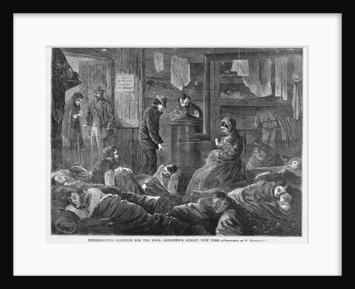 Underground Lodgings for the Poor, Greenwich Street, New York by Anonymous