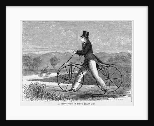 A Velocipede of Fifty Years Ago by Anonymous