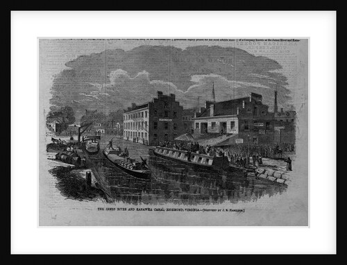 The James River and Kanawha Canal, Richmond, Virginia by Anonymous