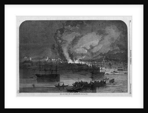 The Late Great Fire in Constantinople by Anonymous