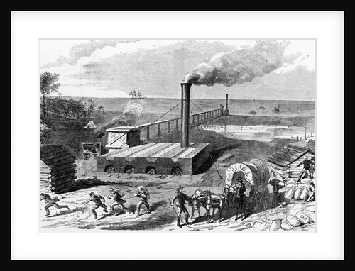 Destruction of a Rebel Salt Factory, on the Coast of Florida, by the Crew of the United States Bark by Anonymous