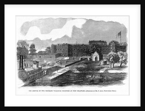The Arrival of Two Thousand Vicksburg Prisoners at Fort Delaware by Anonymous